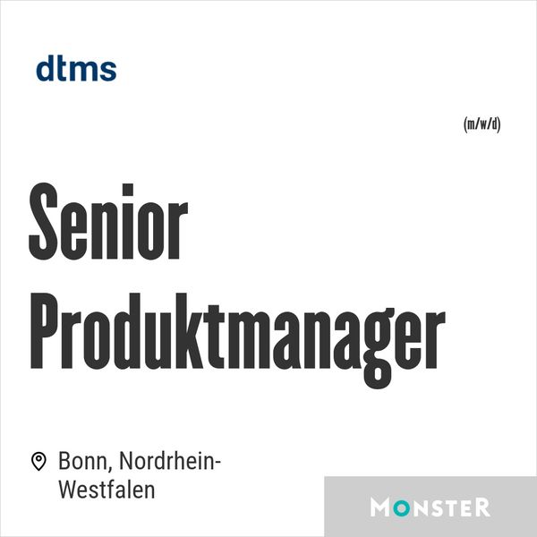 Senior Produktmanager